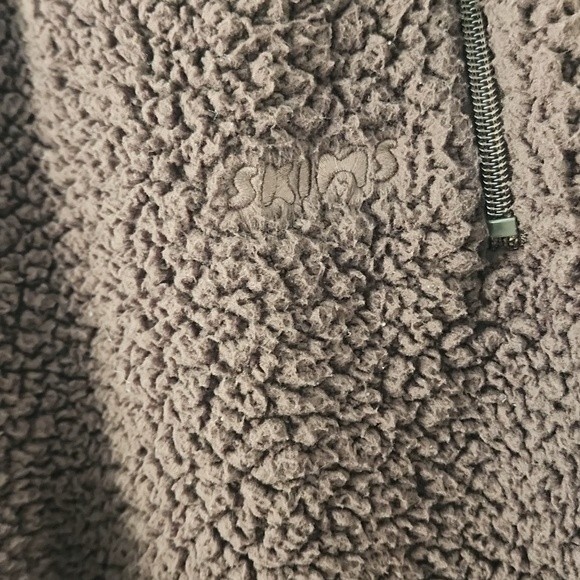 Skims Espresso Chocolate Brown Teddy Sherpa Fuzzy Jogger Sweatpants S (BX16) - Picture 7 of 9